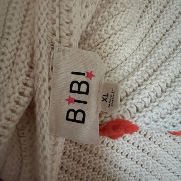 BiBi Cream Floral Knit Sweater - Picture 3 of 4